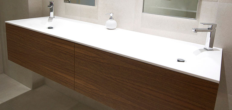 Corian vanity