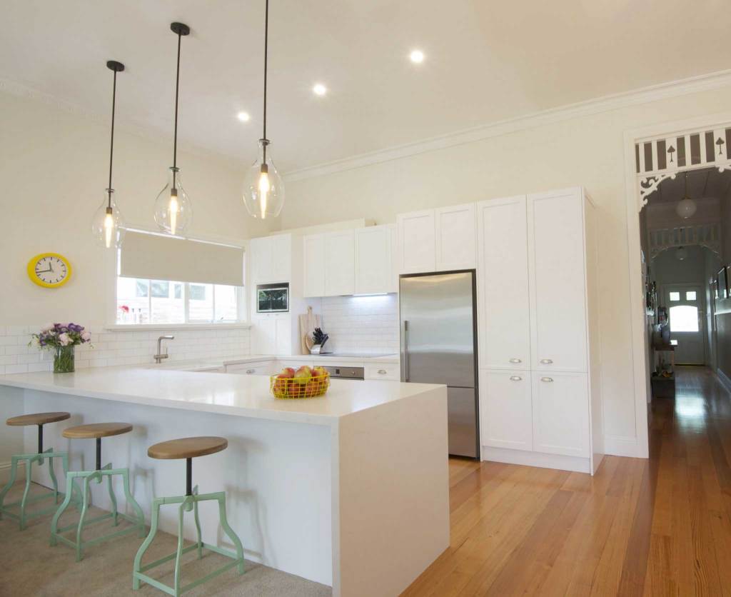 Photo of classic white kitchen in Newport