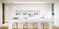 Modern white kitchen in Sorrento