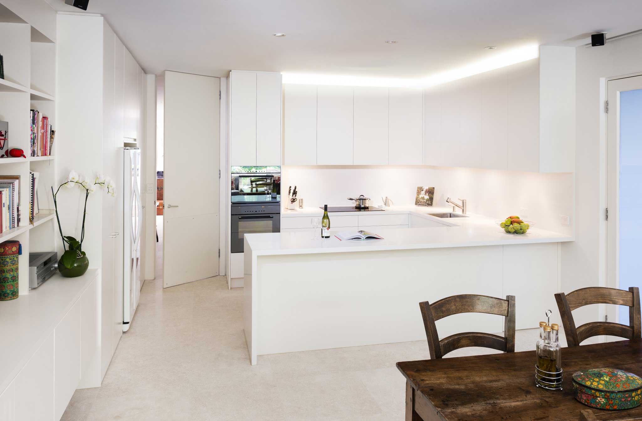 Modern White Kitchen in Toorak