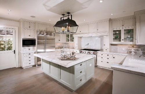 classy coastal look with hampton style kitchens - rosemount kitchens