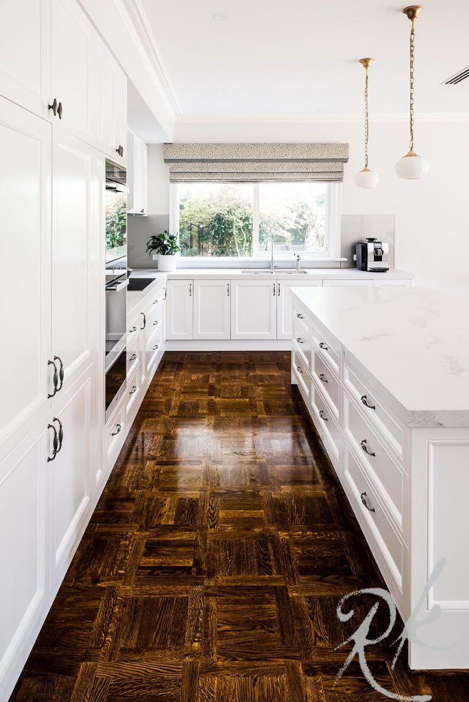 White kitchen design in Hawthorn East